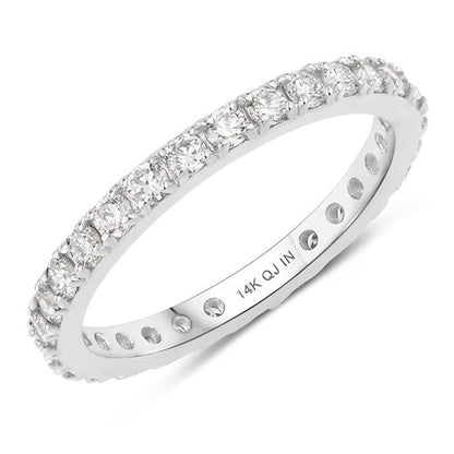 1.00 Carat Lab Grown Diamond 14K White Gold Ring Bids.com