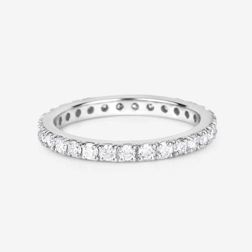 1.00 Carat Lab Grown Diamond 14K White Gold Ring Bids.com