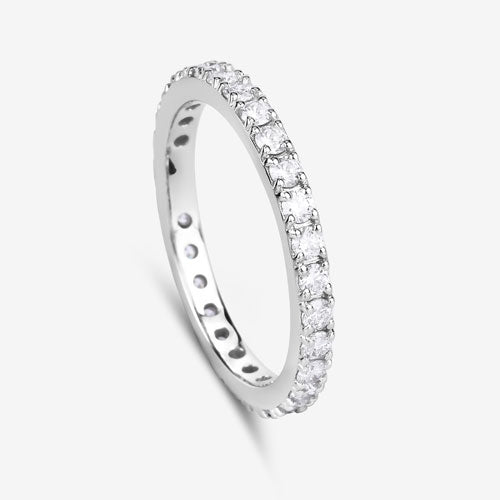 1.00 Carat Lab Grown Diamond 14K White Gold Ring Bids.com