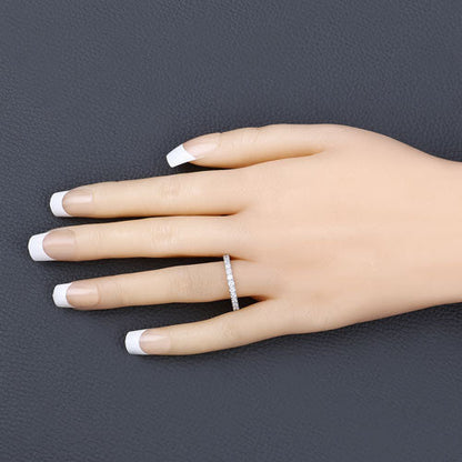 1.00 Carat Lab Grown Diamond 14K White Gold Ring Bids.com