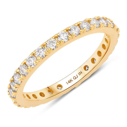 1.00 Carat Lab Grown Diamond 14K Yellow Gold Ring Bids.com