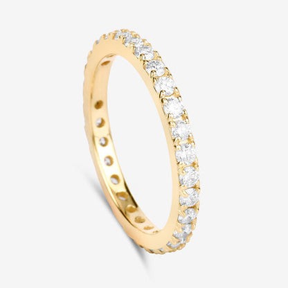 1.00 Carat Lab Grown Diamond 14K Yellow Gold Ring Bids.com