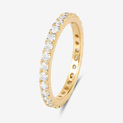 1.00 Carat Lab Grown Diamond 14K Yellow Gold Ring Bids.com