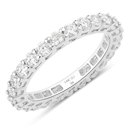 1.50 Carat Lab Grown Diamond 14K White Gold Ring Bids.com
