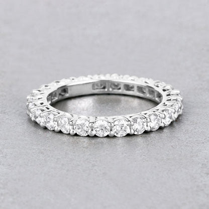 1.50 Carat Lab Grown Diamond 14K White Gold Ring Bids.com
