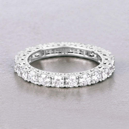 2.00 Carat Lab Grown Diamond 14K White Gold Ring Bids.com