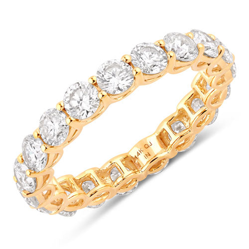 3.00 Carat Lab Grown Diamond 14K Yellow Gold Ring Bids.com