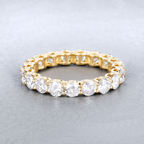 3.00 Carat Lab Grown Diamond 14K Yellow Gold Ring Bids.com