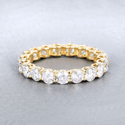 3.00 Carat Lab Grown Diamond 14K Yellow Gold Ring Bids.com