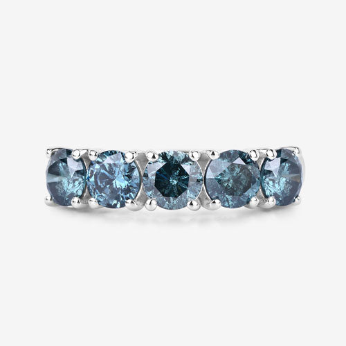 1.22 Carat Genuine Blue Diamond 14K White Gold Ring Bids.com