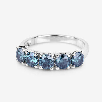 1.22 Carat Genuine Blue Diamond 14K White Gold Ring Bids.com