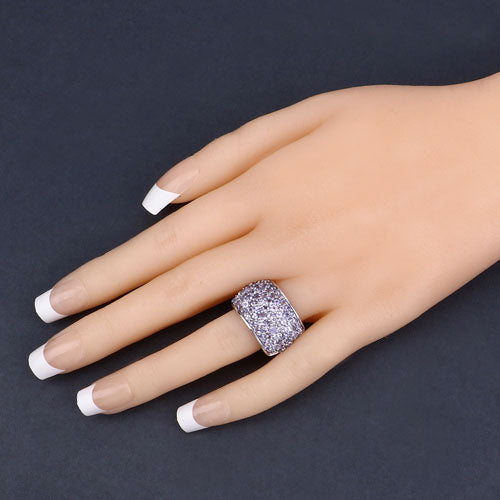 4.22 Carat Genuine Tanzanite .925 Sterling Silver Ring Bids.com
