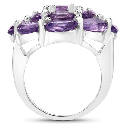 9.28 Carat Genuine Amethyst .925 Sterling Silver Ring Bids.com
