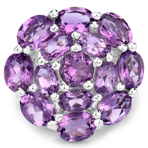 9.28 Carat Genuine Amethyst .925 Sterling Silver Ring Bids.com