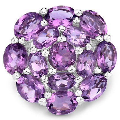 9.28 Carat Genuine Amethyst .925 Sterling Silver Ring Bids.com