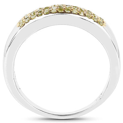 0.22 Carat Genuine Yellow Diamond .925 Sterling Silver Ring Bids.com