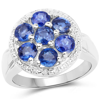 2.66 Carat Genuine Kyanite .925 Sterling Silver Ring Bids.com