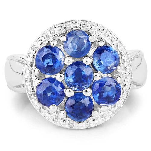 2.66 Carat Genuine Kyanite .925 Sterling Silver Ring Bids.com
