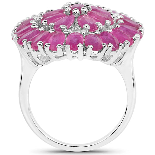 8.10 Carat Genuine Ruby .925 Sterling Silver Ring Bids.com