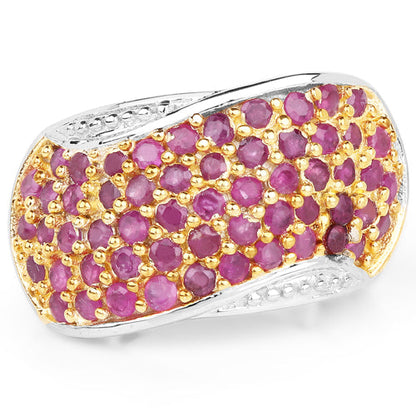 2.49 Carat Genuine Ruby .925 Sterling Silver Ring Bids.com