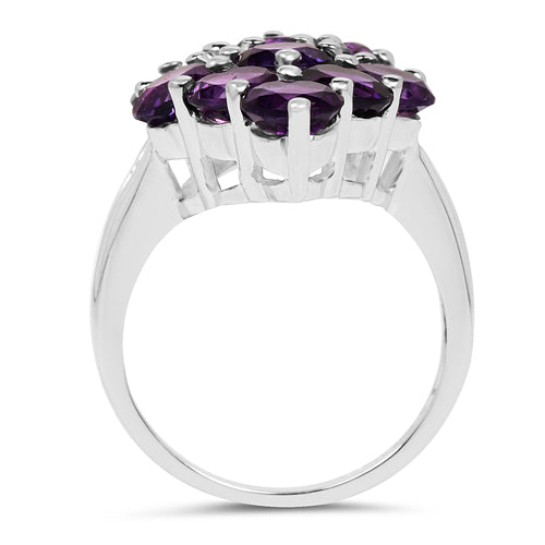 6.78 Carat Genuine Amethyst .925 Sterling Silver Ring Bids.com