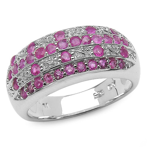 1.02 Carat Genuine Ruby .925 Sterling Silver Ring Bids.com