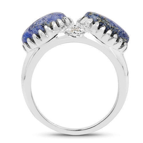 2.28 Carat Genuine Lapis Lazuli .925 Sterling Silver Ring Bids.com