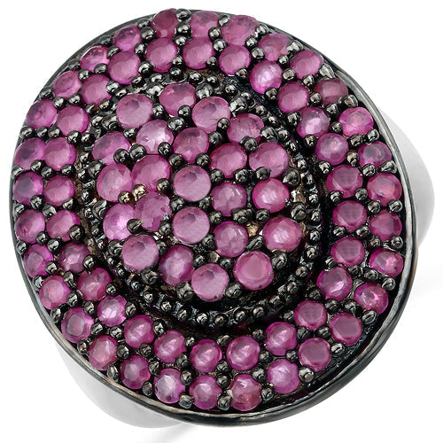 3.11 Carat Genuine Ruby .925 Sterling Silver Ring Bids.com