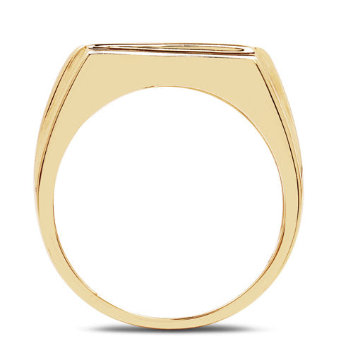14K Yellow Gold Plated 0.25 Carat Genuine Blue Diamond .925 Sterling Silver Ring Bids.com