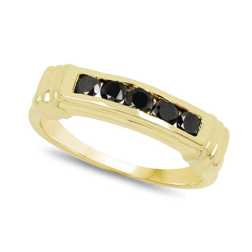 0.50 Carat Genuine Black Diamond .925 Sterling Silver Ring Bids.com