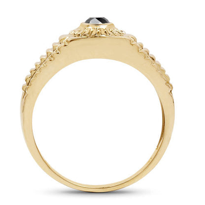 0.20 Carat Genuine Black Diamond .925 Sterling Silver Ring Bids.com