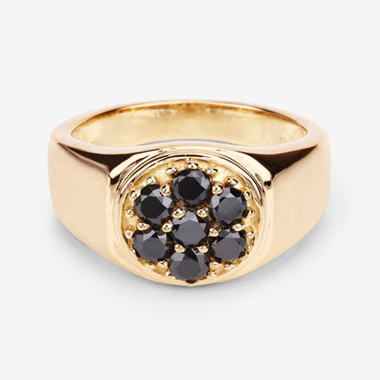 0.91 Carat Genuine Black Diamond .925 Sterling Silver Ring Bids.com