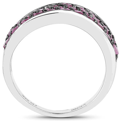 2.33 Carat Genuine Ruby .925 Sterling Silver Ring Bids.com