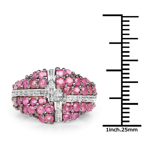 14K Yellow Gold Plated 1.70 Carat Genuine Ruby .925 Sterling Silver Ring Bids.com
