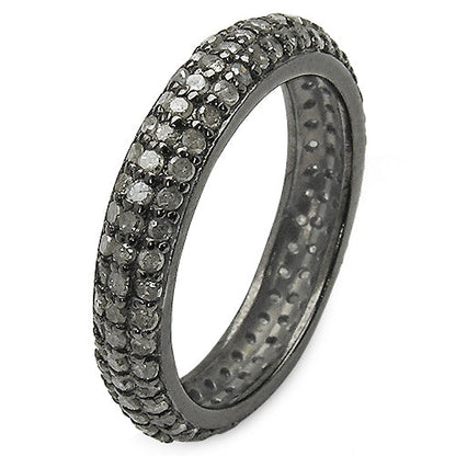 1.40 Carat Genuine TLB Diamond .925 Sterling Silver Ring Bids.com
