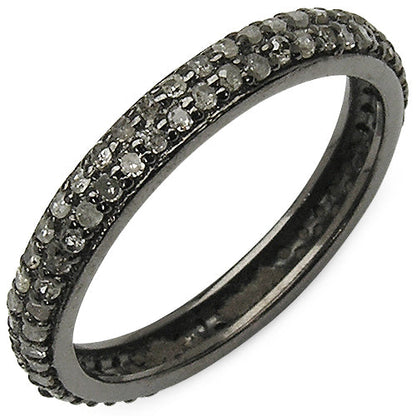 0.67 Carat Genuine TLB Diamond .925 Sterling Silver Ring Bids.com
