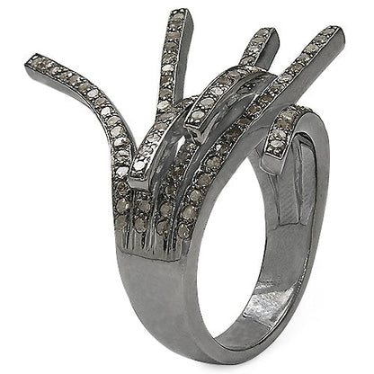 1.53 Carat Genuine TLB Diamond .925 Sterling Silver Ring Bids.com