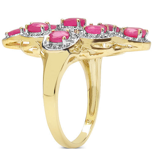 1.98 Carat Genuine Ruby .925 Sterling Silver Ring Bids.com