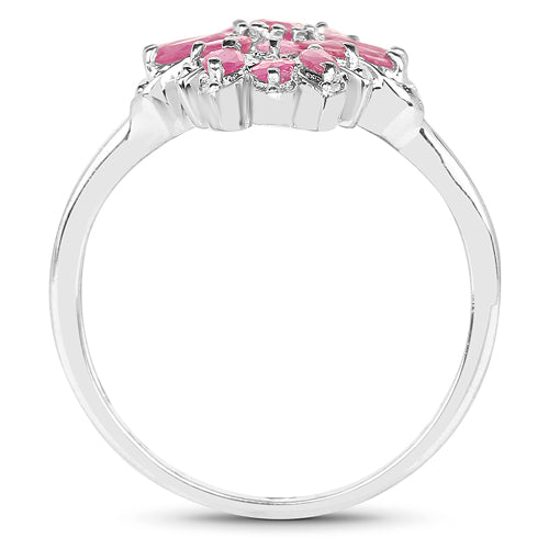 2.04 Carat Genuine Ruby .925 Sterling Silver Ring Bids.com
