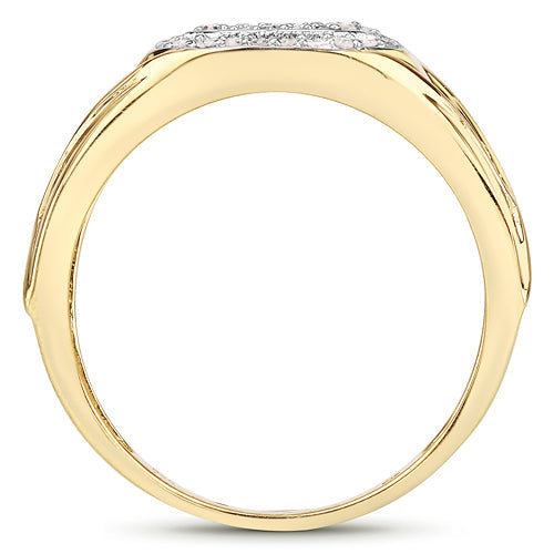 0.24 Carat Genuine White Diamond .925 Sterling Silver Ring Bids.com