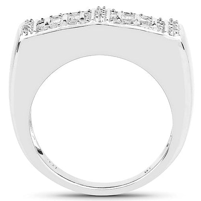 14K Yellow Gold Plated 0.19 Carat Genuine White Diamond .925 Sterling Silver Ring Bids.com