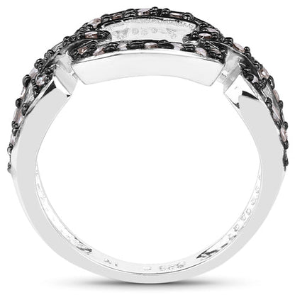 0.32 Carat Genuine Champagne Diamond .925 Sterling Silver Ring Bids.com