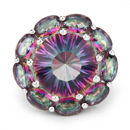 11.45 Carat Genuine Rainbow Quartz .925 Sterling Silver Ring Bids.com