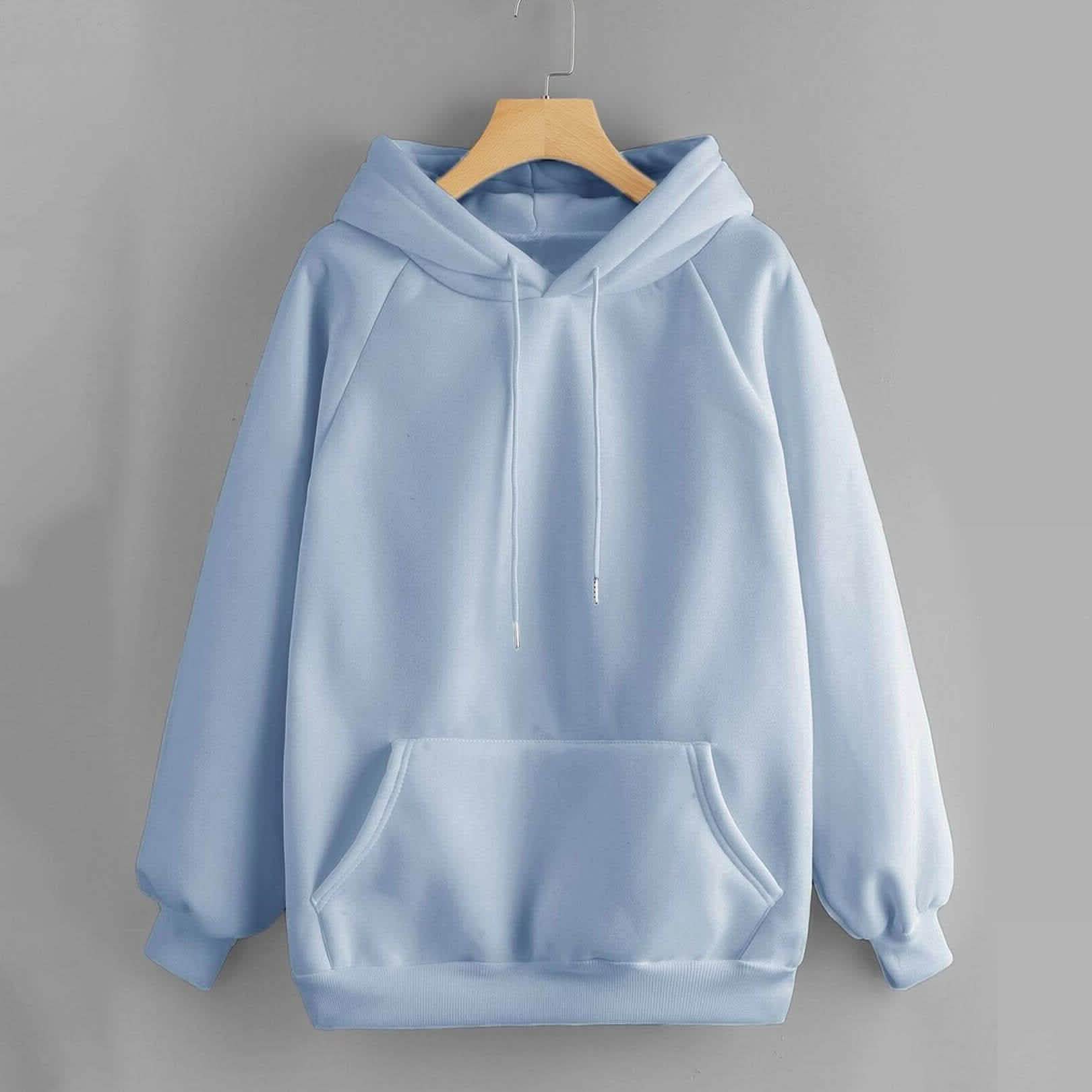 Raglan Sleeve Kangaroo Pocket Hoodie DailySale