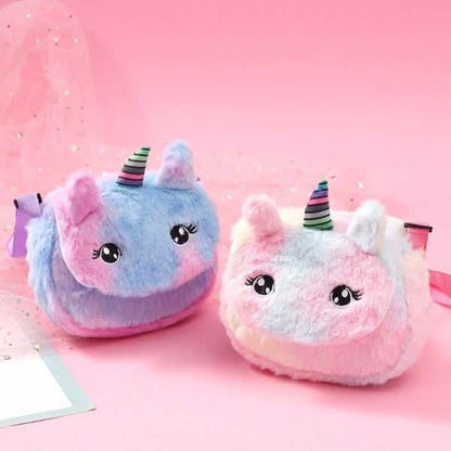 Rainbow Unicorn Plush Shoulder Bag DailySale