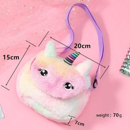 Rainbow Unicorn Plush Shoulder Bag DailySale