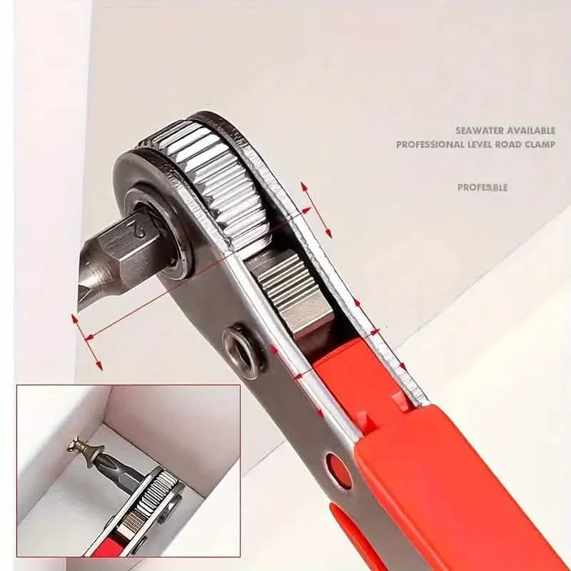 Ratchet Screwdriver Handles Narrow Spaces DailySale