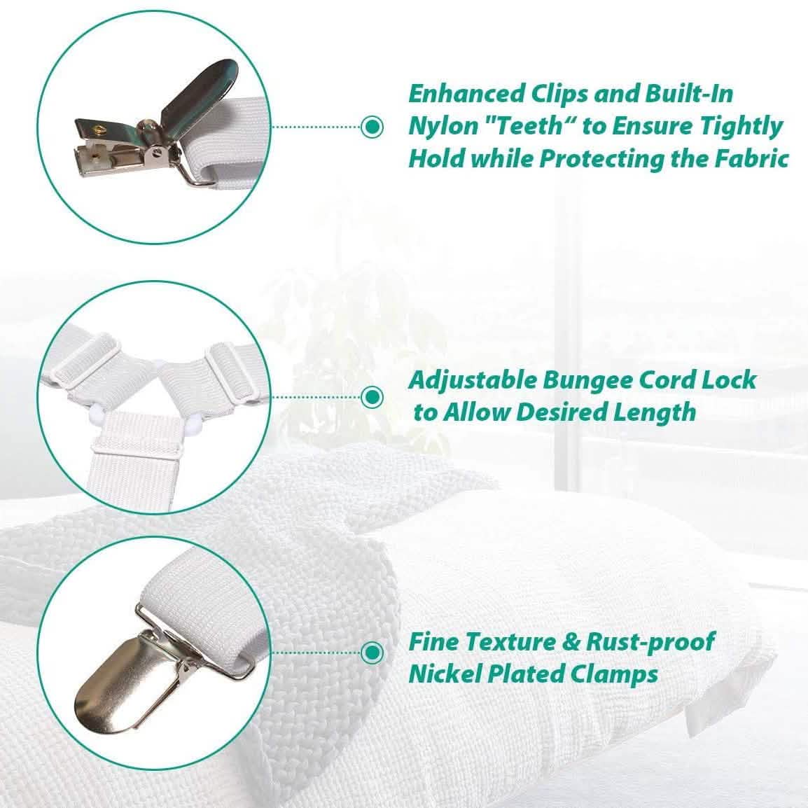 Raytour Non-Slip Bed Sheet Clip DailySale