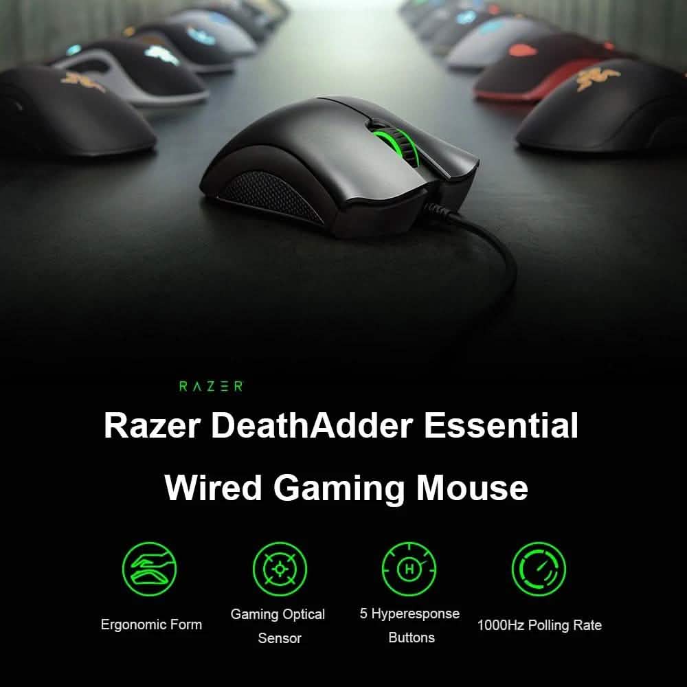 Razer DeathAdder Essential Wired Gaming Mouse DailySale