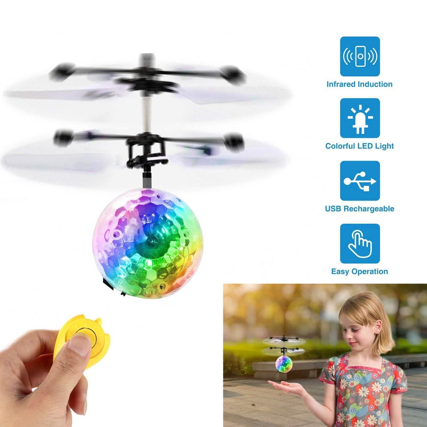 RC Flying Drone Elastic Infrared DailySale